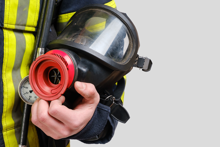 Sécurité incendie - travailler avec une protection respiratoire