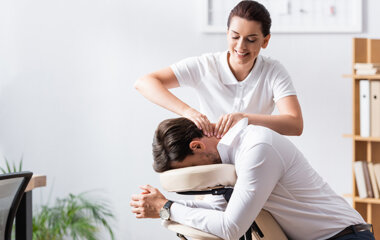 Massage sur chaise